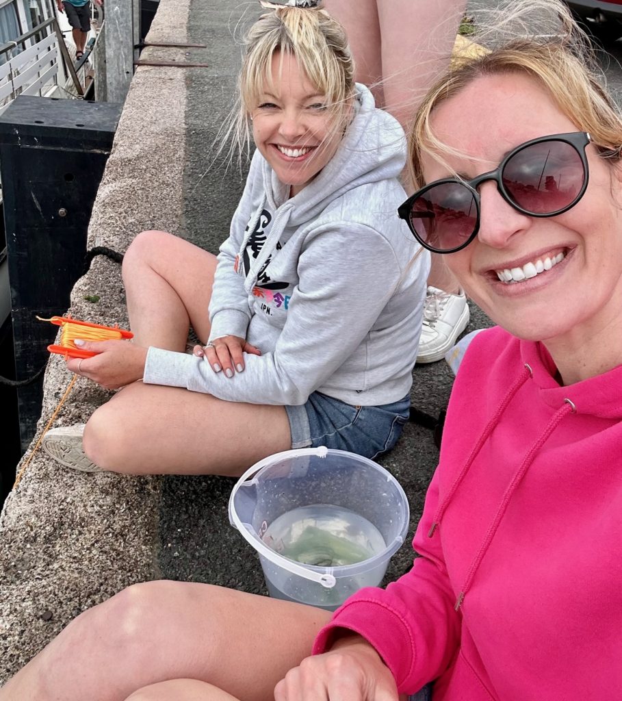 Crabbing in Padstow, Cornwall